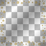 Gold/white animated glitter frame