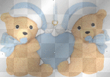 Twin Bears with heart