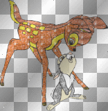 glitter bambi & thumper