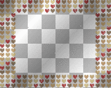 Hearts Frame - Red & Gold 1