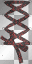 red and black glitter ribbon