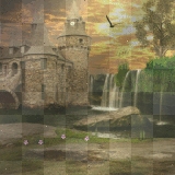 Animated background castle fantasy