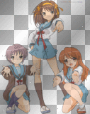 Haruhi Suzumiya e 2 sue amiche