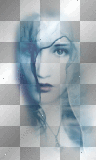 Woman In Blue Veil