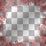 Floral frame overlay red