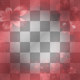 Deco_Hawaiian_Flower Frame~Red