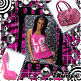the pink girl