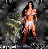 Warrior of Amazonia ready for battle