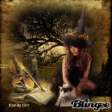 Witch With Her Cat