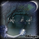Lady...at night...