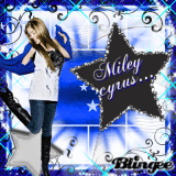 miley cyrus in blue 