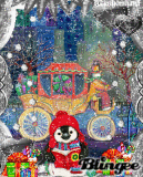 Snowy Winter Caroling Carriage