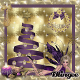 Purple and Gold Christmas Fairy