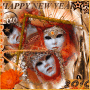 Orange Carnaval Mask Faces Moods #7 Happy New Year