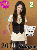 Selena Gomez New Year Blingee