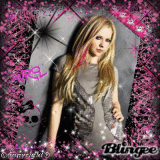 Avrììl...in pink and black Originale blingee by CLA151