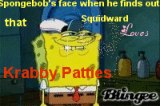 spongebob face squidward krabby patties Pictures [p. 1 of ...