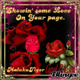 SHOWIN' SOME LOVE ON YOUR PAGE SHOWIN' SOME LOVE ON YOUR PAGE