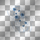 Deco overlay blue
