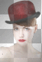 woman in red hat
