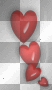 red hearts