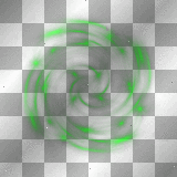 Glowing Swirl background overlay green