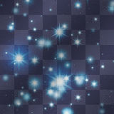 Animated background sparkle stars blue