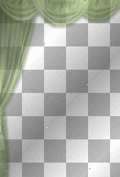 curtain green cortina transparent verde transparente deco [1ֆ]