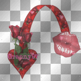 lips and hearts nametag for granny97