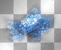 Blue leaf deco 