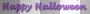 TEXT HALLOWEEN  PURPLE