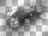 Halloween black white