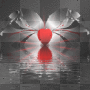 Background Valentine deco glitter red heart love
