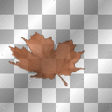 { Floating Brown Leaf }