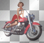 MELBA WOMAN EN MOTO