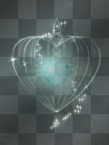 Fond scintillant coeur M-Francev
