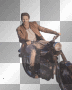 Steven R. Mcqueen in a motorbike (Jeremy in The Vampire Diaries) transparent [nermai] 