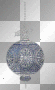 boule déco bleu argenté- poucelina02