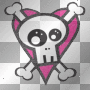 EMO skull heart*