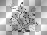 Black Floral Flower Flowers png transparent border deco background frame