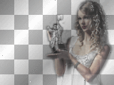 Taylor Swift Silver White Vintage Transparent Girl - by Dreamer