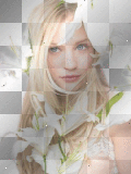 emilie de ravin with flowers