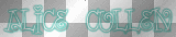 Alice Cullen Name In Glow~Teal