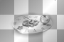 Clock black white 