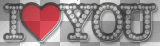SERCE HEART LOVE valentine  SILVER