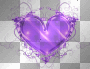 Nenaio Png Transparent Floral Heart flower flowers hearts Deco Frame Border Background  purple violet blue 