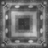music black and white kaleidoscope background