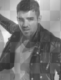 Nenaio Joe Jonas grey gray black white