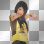 Selena Gomez color changing rainbow shirt