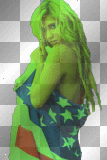 Nenaio Png Transparent Kesha Ke$ha Star Stars Flag USA U.S.A. Flag Green Blue Red Yellow Orange 